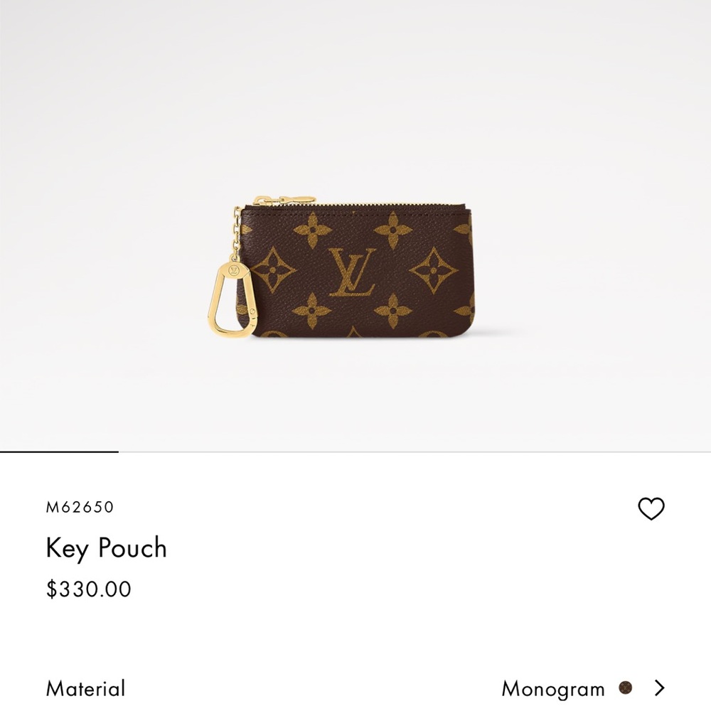 Louis Vuitton key chain purse. It fits all my cards and carries all my keys